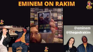 EMINEM...ON RAKIM BEING ONE OF THE GREATS