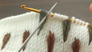 Amazing👌 * leaf pattern Super Easy Tunisian Crochet Baby Blanket For Beginners online Tutorial *