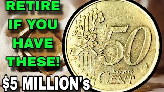 DO NOT SPEND THESE TOP 5 MOST VALUABLE 50 EURO CENT COINS THAT COULD MAKE YOU A MILLIONAIRE!