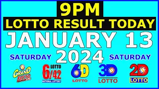 9pm Lotto Result Today January 13 2024 (Saturday)