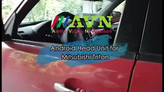 Installed Android Head Unit for Mitsubishi Triton