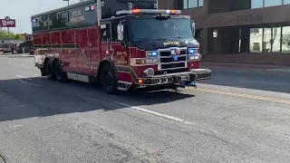 Wichita Ks Fire Department RESCUE 1 Responding