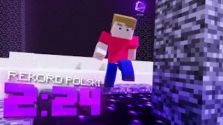 REKORD POLSKI W KATEGORII SSG (2:24) - Minecraft Speedrun 1.16.1