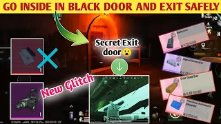 Go inside black door and exit safely ( secret door😮) !! Pubg Metro Royal New black door glitch