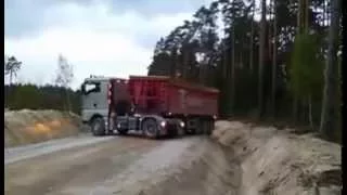 Niesamowity kierowca ciężarówki