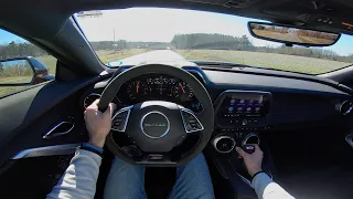 Chevy Camaro SS 1LE Performance Package w/ 6 Speed Manual: POV (ASMR) Review and Drive