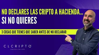 🛑NO DECLARES tus cripto a Hacienda (si no quieres), pero antes escucha las 3 cosas que debes saber!