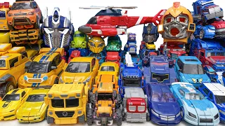 New TRANSFORMERS OptimusPrime vs Bumblebee (Animated) Vehicle Robot Tobot HelloCarbot Transformation