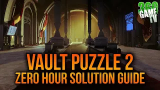 Zero Hour Vault Puzzle 2 Guide / Solution (Vaulted Obstacles Triumph / Intrinsic Perk) - Destiny 2