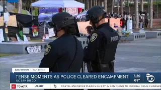 Police arrest protesters at UC San Diego