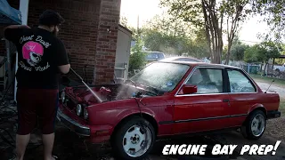 BMW E30 Engine Bay Clean Up! / Ep.4