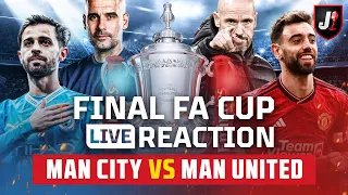 🔴MANCHESTER CITY VS MANCHESTER UNITED - FINAL FA CUP - LIVE REACTION