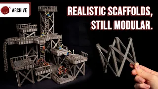 The Only Scaffolds You Need || Scatter Terrain for D&D, Frostgrave, Mordheim and Warcry!