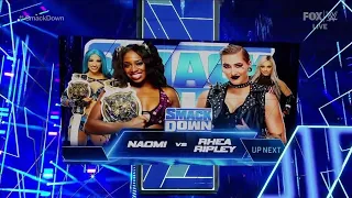 Rhea Ripley Vs Naomi FULL MATCH - SmackDown: Part 1/2