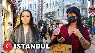 🇹🇷 Istanbul Istiklal Street Sunset Walking Tour Turkey | October 2021