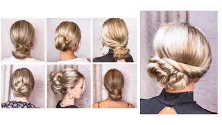 ТОП 7 КЛАССНЫХ ИДЕЙ КАК СДЕЛАТЬ КРАСИВЫЙ НИЗКИЙ ПУЧОК | 7 Easy Two Minute Bun | messy bun hairstyle