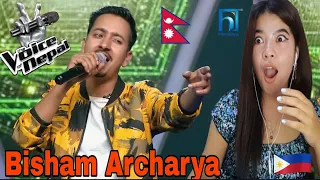 Filipino React On Bisham Archarya "Euta Sapana Cha" Blind Audition|| The Voice Of Nepal ||Season4