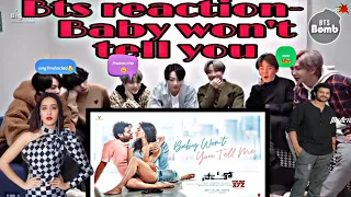 Bts reaction on- Baby won't you tell me||Saaho|Shraddha kapoor prabhas|#kpopworld #btsreaction #bts