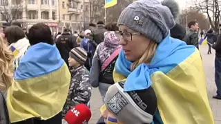 Unity Rally In Mariupol: Residents gather to show they support Ukraine