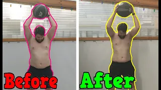 Medicine Ball Slams Every Day For a Month (Weight Loss Time Lapse)