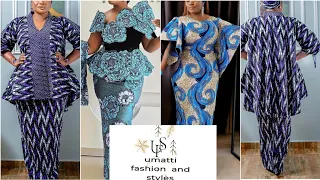 ASTONISHING AFRICAN WOMEN CLOTHING:ELEGANT PEPLUM TOP AND SKIRT/ANKARA GOWNS/BEAUTIFUL ASOEBI STYLES