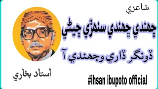 Sindhi poetry|Sindhi Shayari|Ustad bukhari poetry|Ihsan ibupoto official|Poetryڏونگر ڏاري وجھندي آ