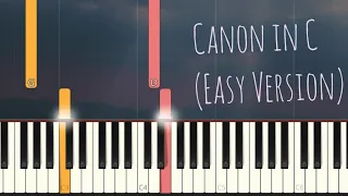 Canon in C | Simple Piano Pop Songs (Synthesia Tutorial)