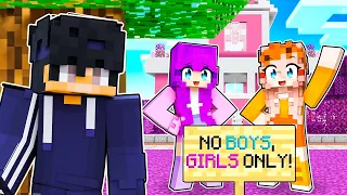 I Went UNDERCOVER In A GIRLS ONLY Minecraft Server!