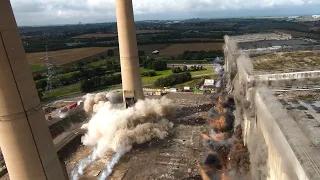 Ferrybridge Power Station Boiler, Bunker Bay and Two (2) Chimneys – Controlled Demolition, Inc.