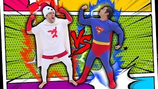 SUPER FOCA VS SUPER HOMEM (QUEM É MAIS FORTE?)