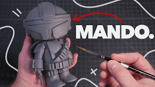I MADE THE MANDALORIAN Toy | Designing and 3D Printing& Painting Process.