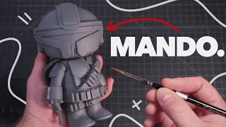 I MADE THE MANDALORIAN | Toy Designing, 3D Printing & Painting Process.