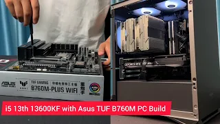 intel i5 13600KF RTX 4060 Asus Tuf B760 M Motherboard gaming pc build