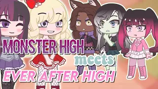 Monster High meets Ever After High ||  "new students meme/trend" Gacha Club || original