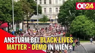 Ansturm bei "Black Lives Matter" -Demo in Wien