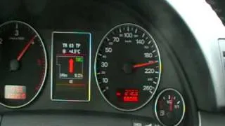 Audi A4 1.9 TDI topspeed Duitse Autobahn