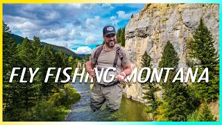 World's best Fly Fishing. Gallatin River in Big Sky Montana.