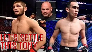 Tony Ferguson SLAMS Khabib   "You Ran away from me your WHOLE CAREER" IS KHABIB BACK 1 LAST TIME?