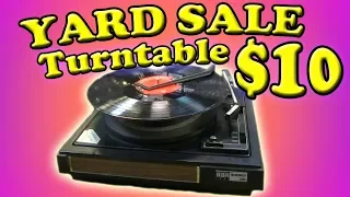 $10 YARD SALE Record Changer REPAIR - The Lady Said It Worked. SHE LIED!