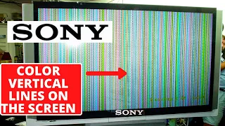 How To Fix SONY TV Has Vertical Lines on Screen || LED TV Screen Problem Troubleshooting || Easy Fix