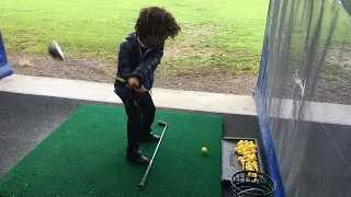 Kids Playing Golf Driving Range | Kids Learn How to Play Golf | Golf Swing