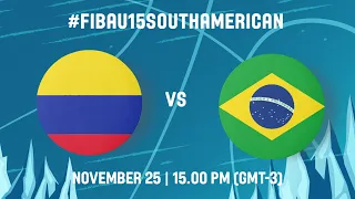 Colombia v Brazil | Full Basketball Game | FIBA South American U15 Women's Championship 2022