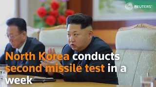 North Korea conducts second missile test in a week