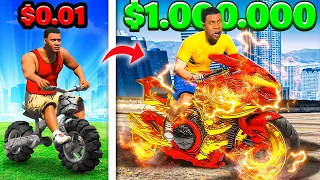 $1 To $1,000,000 SUPER BIKE In GTA 5! SumitOP