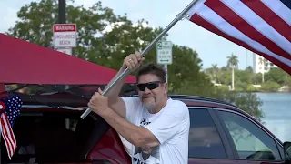 Trump supporters celebrate his birthday near Mar-a-Lago