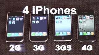 iPhone 2G/3G/3GS/4 Speed Comparison