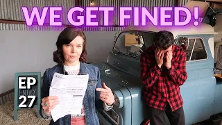 We get fined! Trading with Betty our Cake & Coffee van , Street Food Truck The Baking Bird EP 27