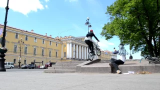 RIDING BMX STREET IN ST.PETERSBURG!