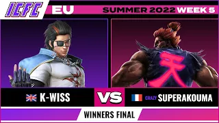 K-Wiss (Hwoarang) vs. Super Akouma (Akuma) Winners Final - ICFC EU Tekken 7 Summer 2022 Week 5