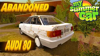 RESTORED THE Abandoned AUDI 80  I My Summer Car